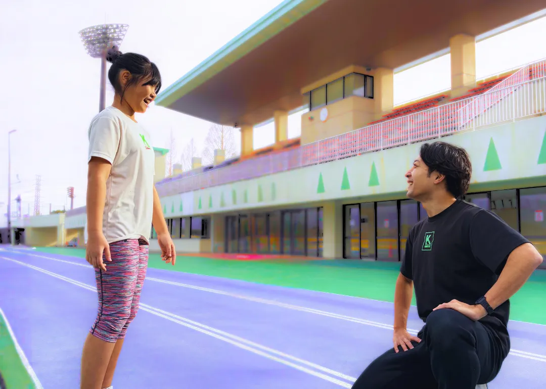 個別声掛けの様子