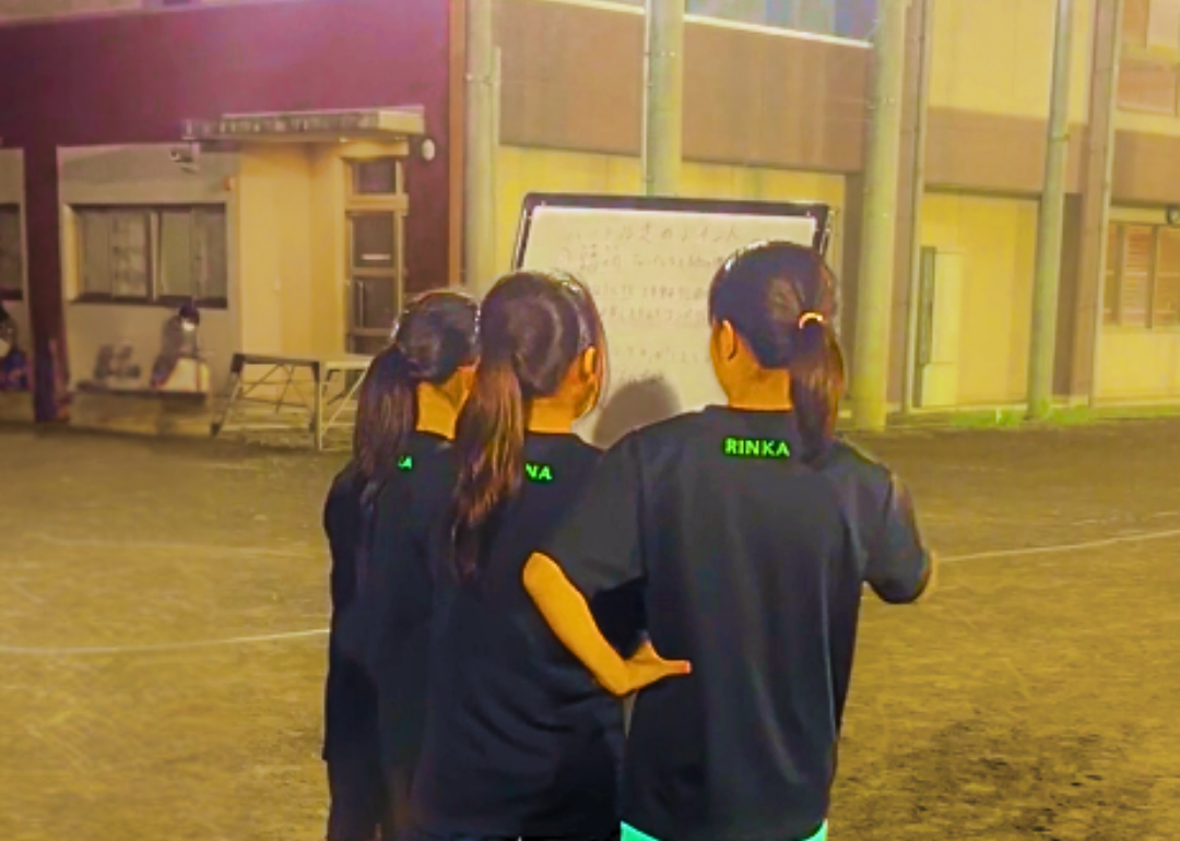 自主練習・メニューを考える選手