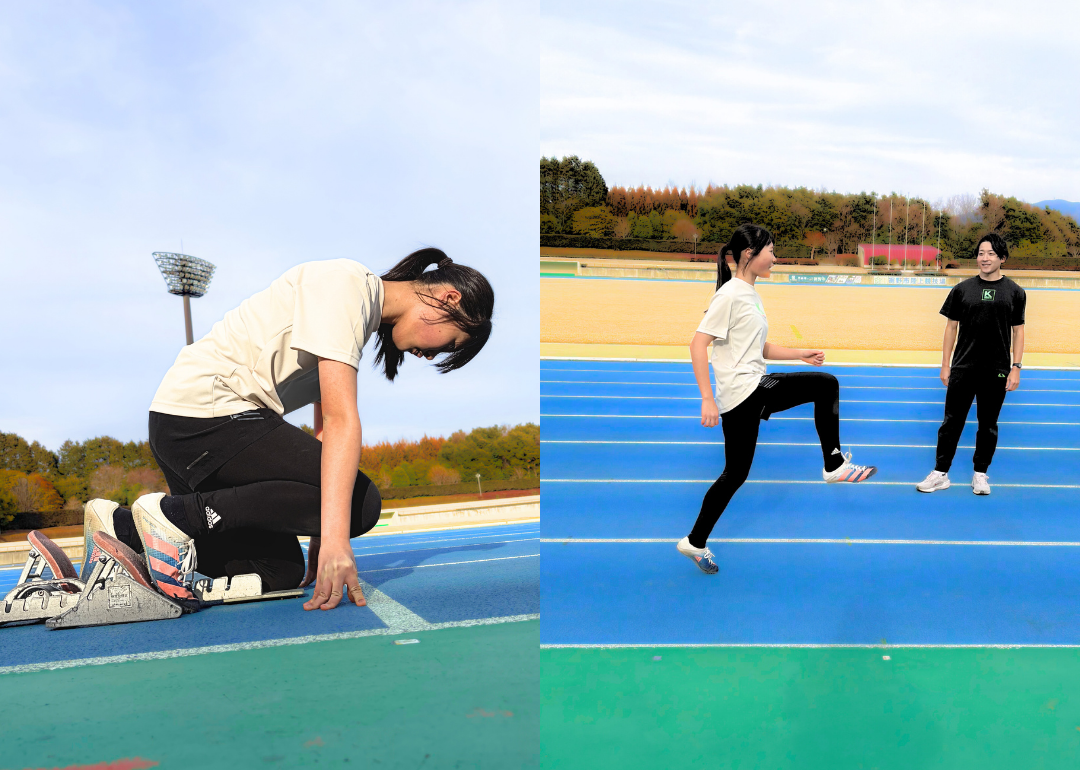 競技場での土曜日練習風景